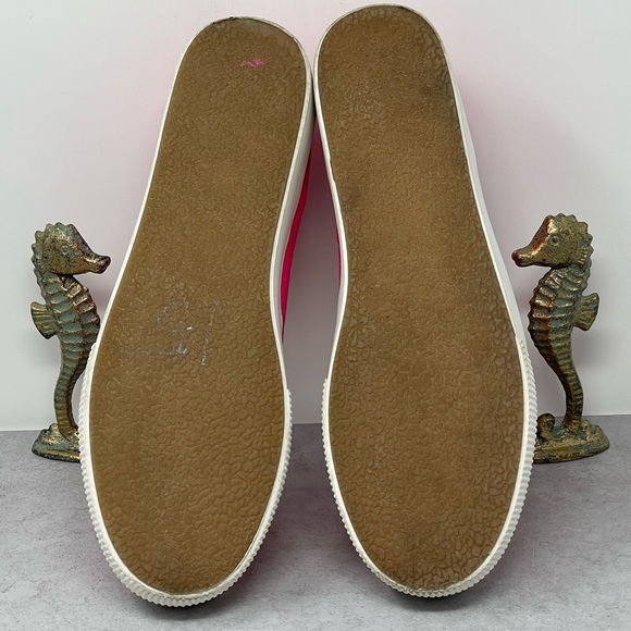 Steve Madden Emmi Canvas Platform Sneakers Shoes Womens Size 10M Bright Pink - Picture 6 of 10